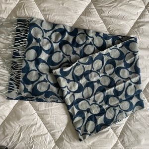 Coach navy scarf